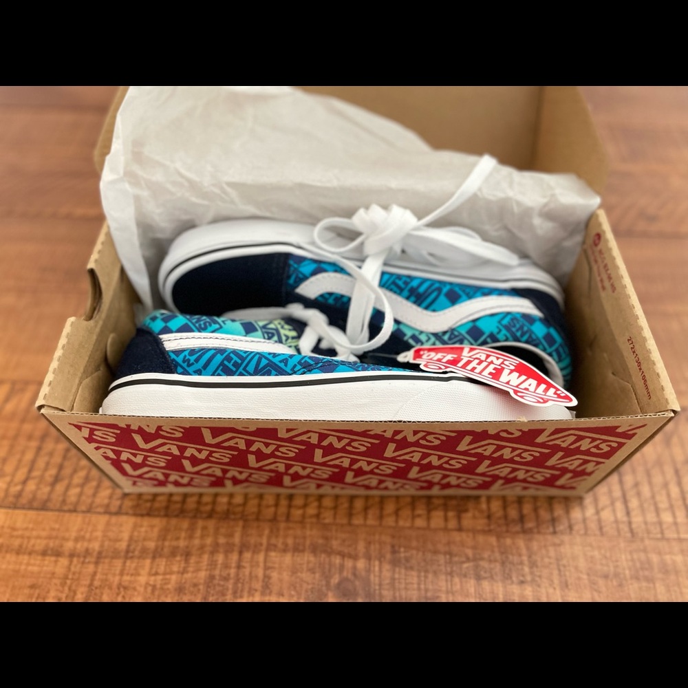Vans Old Skool (Logo Flame) Parisian Night/ True White - Picture 5 of 6